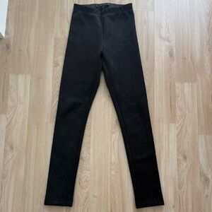 BCBG Black High-Waisted suede like Leggings